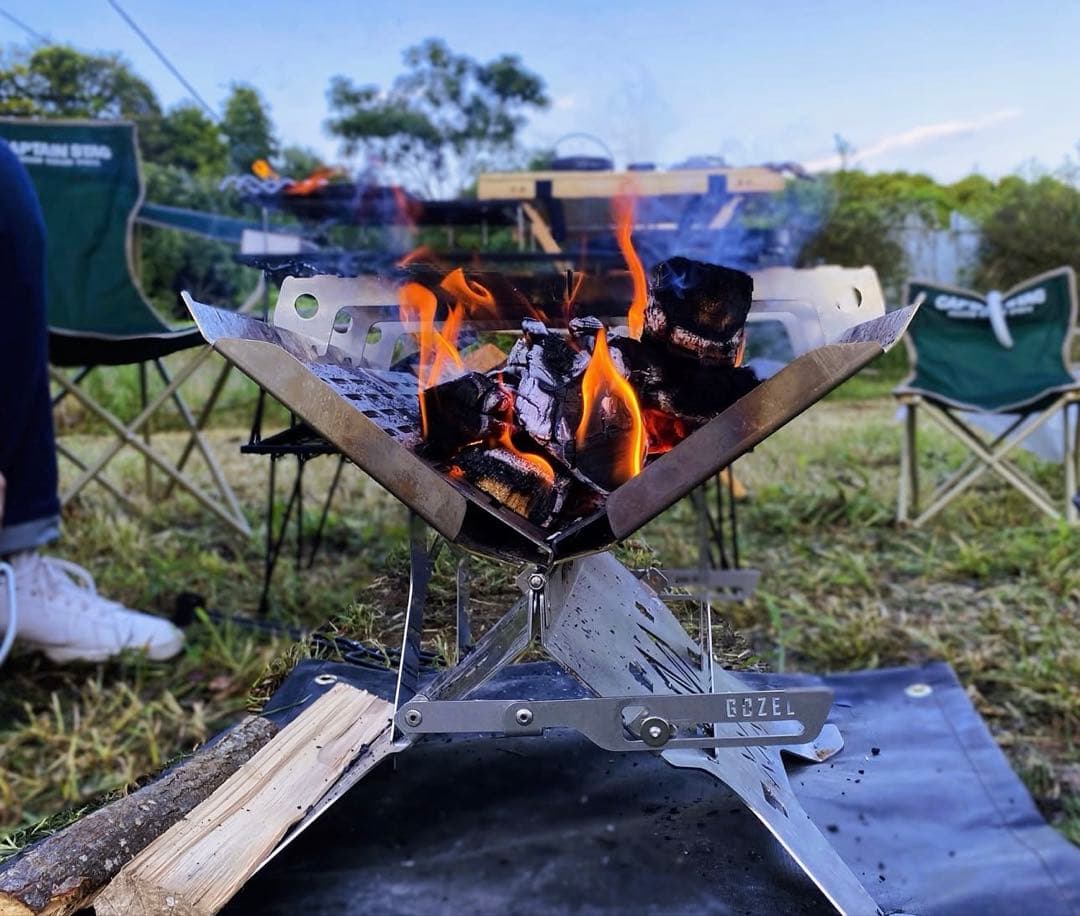 バーベキュー・調理用品 GOZEL BUTTERFLY FIRE STAND