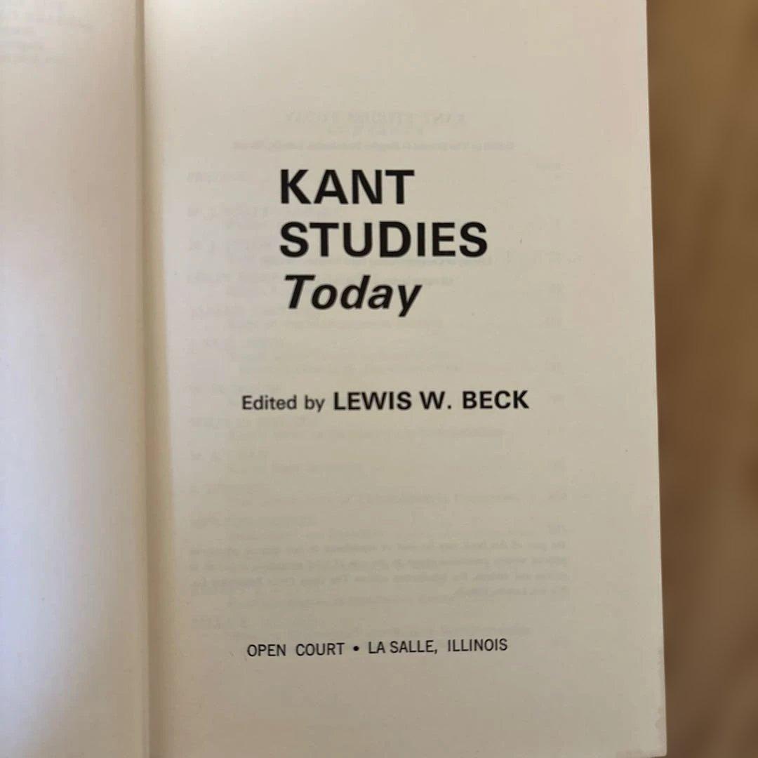 洋書 KANT STUDIES Today