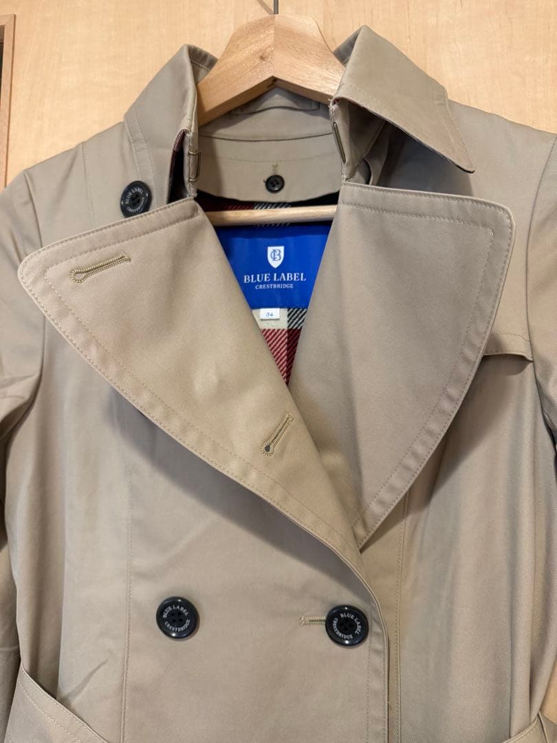 ブルーレーベル クレストブリッジ ライナー付き トレンチコート 34