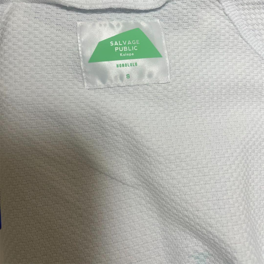 美品 サルベージパブリックコレパ　モックネックシャツ ホワイト