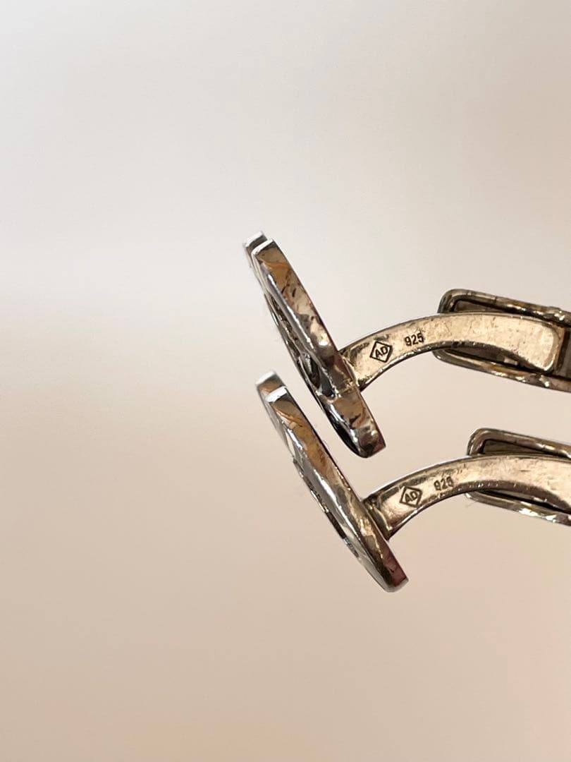 DUNHILL ダンヒル カフス シルバー 925 アニマル柄　蛇　スネーク