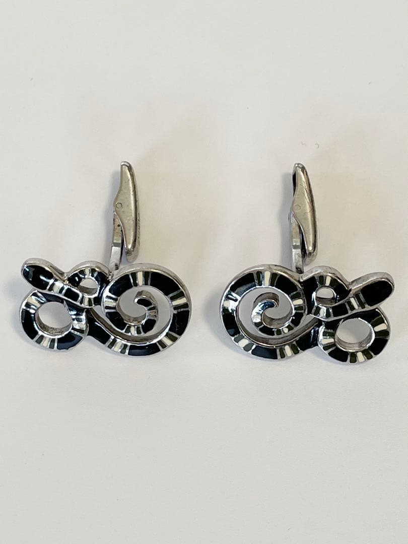 DUNHILL ダンヒル カフス シルバー 925 アニマル柄　蛇　スネーク