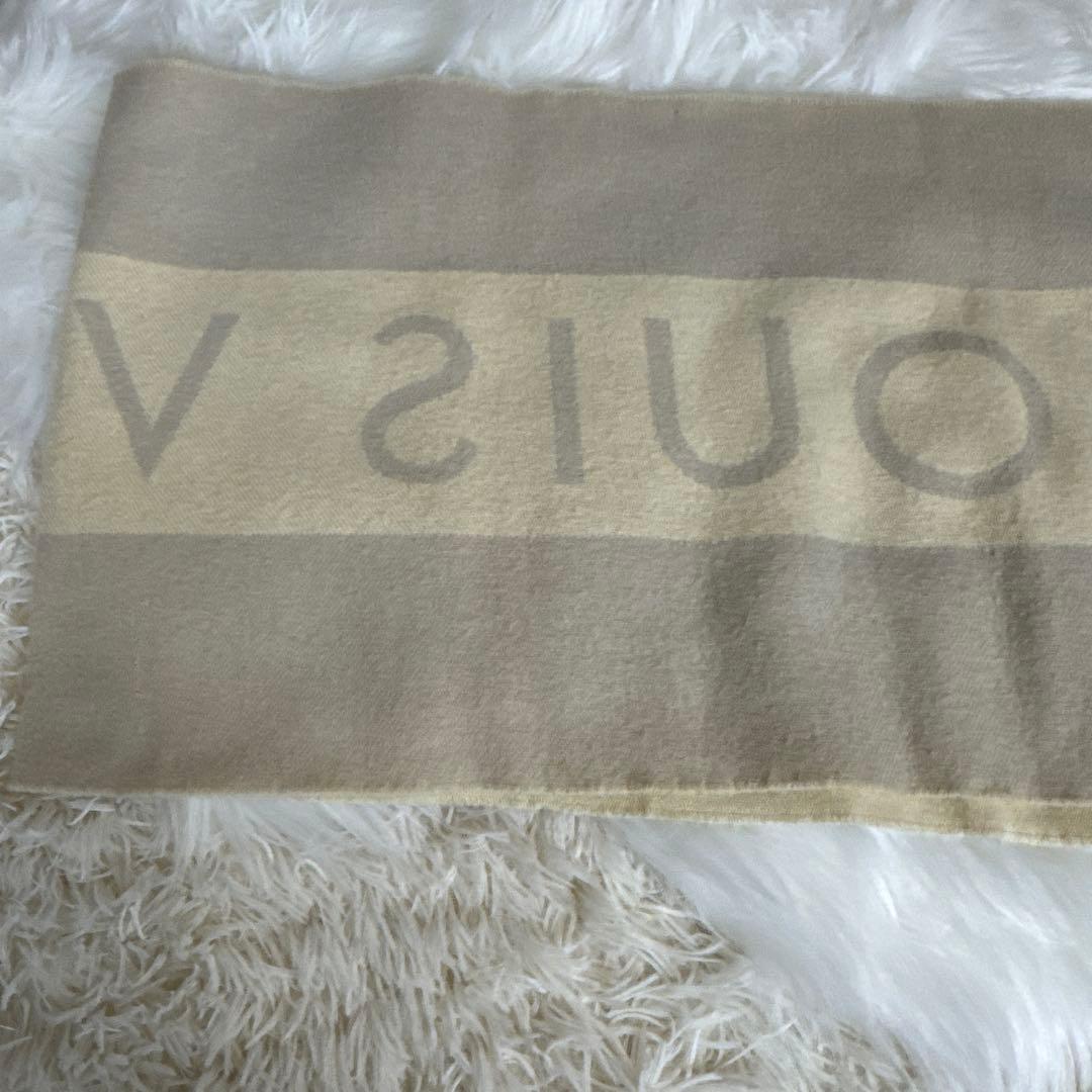 ルイヴィトン　ロゴマフラー　カシミヤ100% ユニセックス