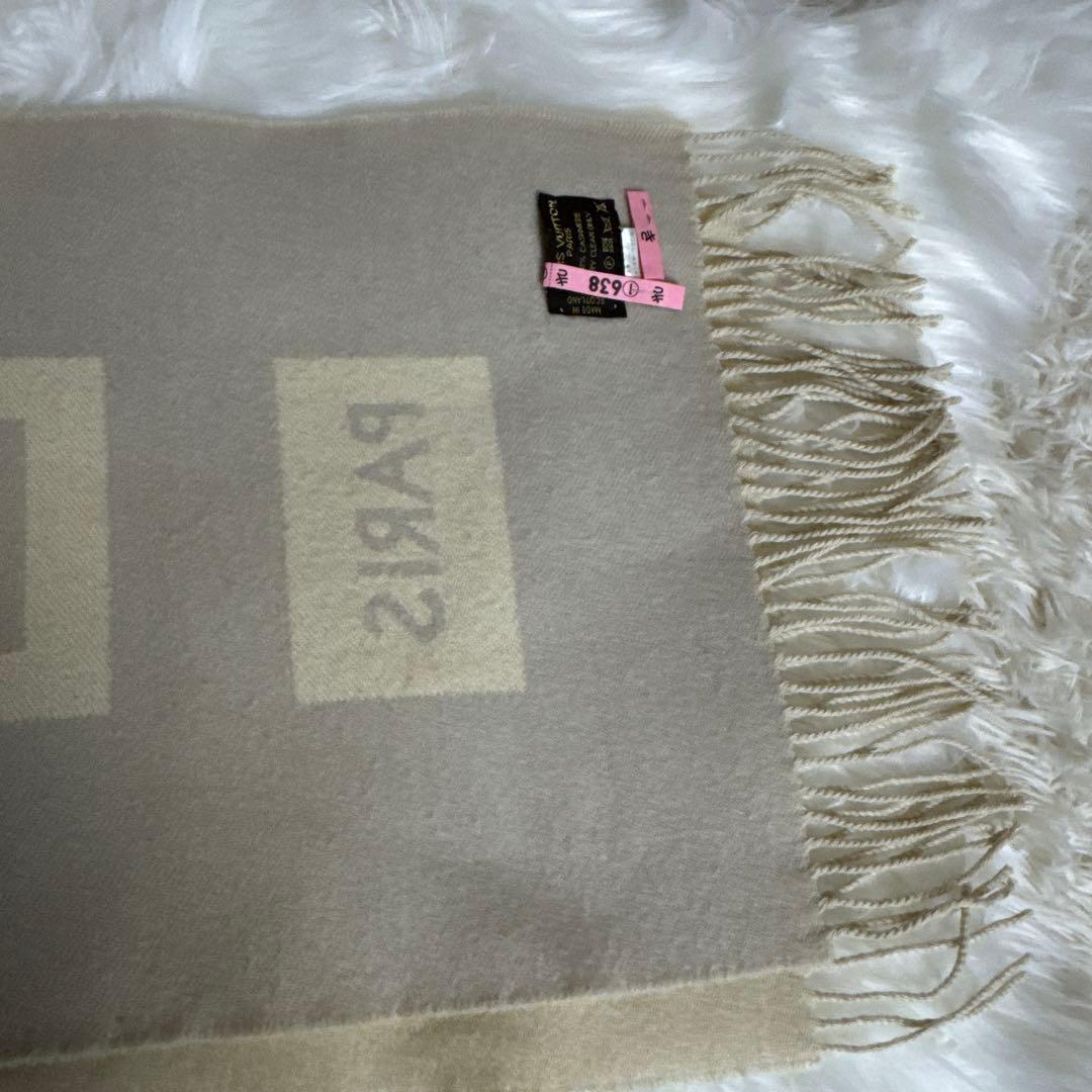 ルイヴィトン　ロゴマフラー　カシミヤ100% ユニセックス