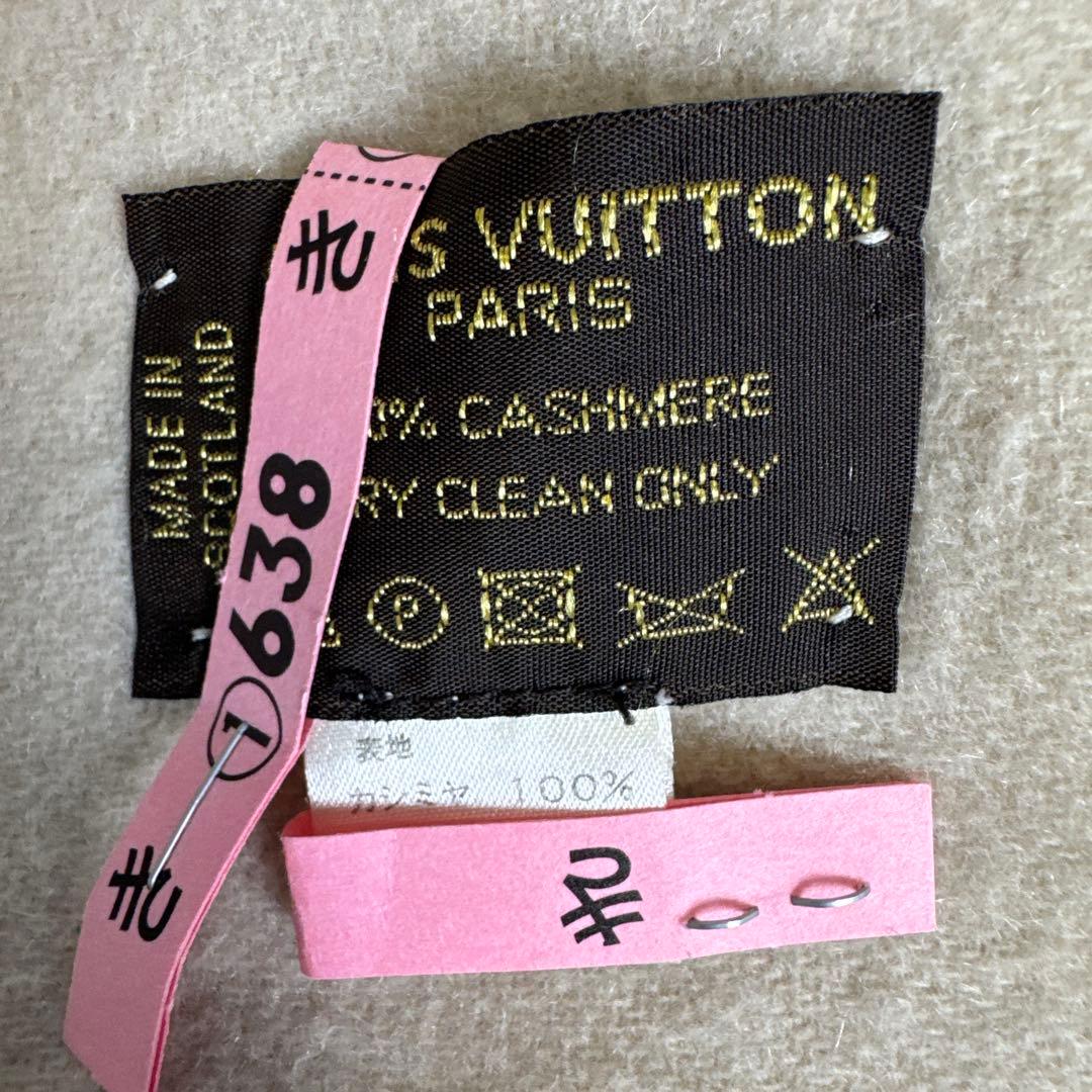 ルイヴィトン　ロゴマフラー　カシミヤ100% ユニセックス