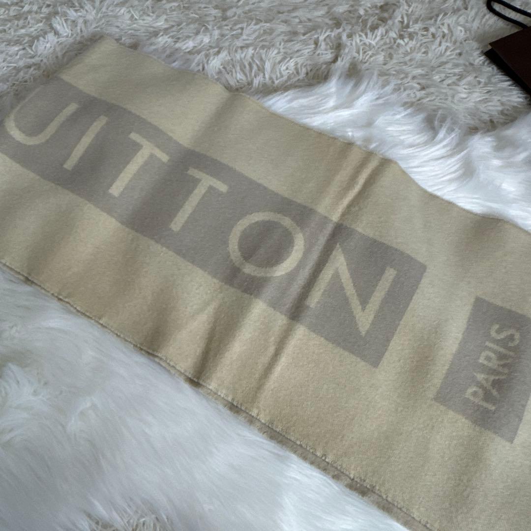 ルイヴィトン　ロゴマフラー　カシミヤ100% ユニセックス