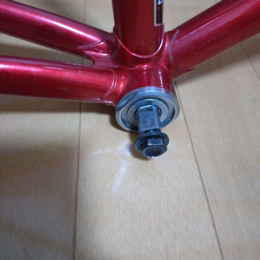 大きめ！競輪NJS認定　Panasonic ピストフレーム レッド