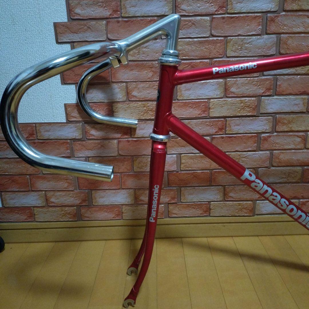 大きめ！競輪NJS認定　Panasonic ピストフレーム レッド