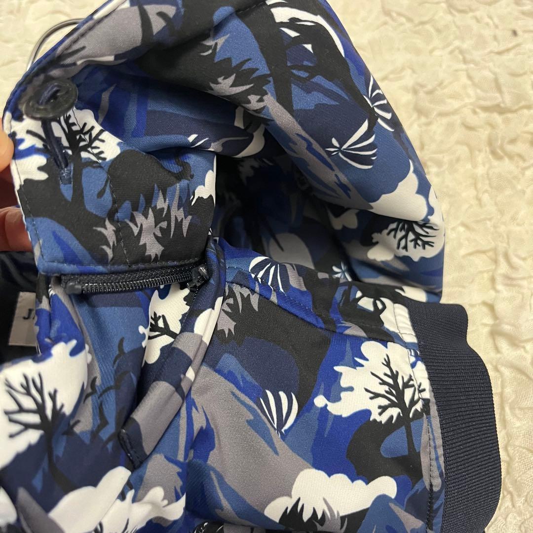 美品【ジャックバニー】2way 中綿入り フード ベスト 防寒 カモフラ ML