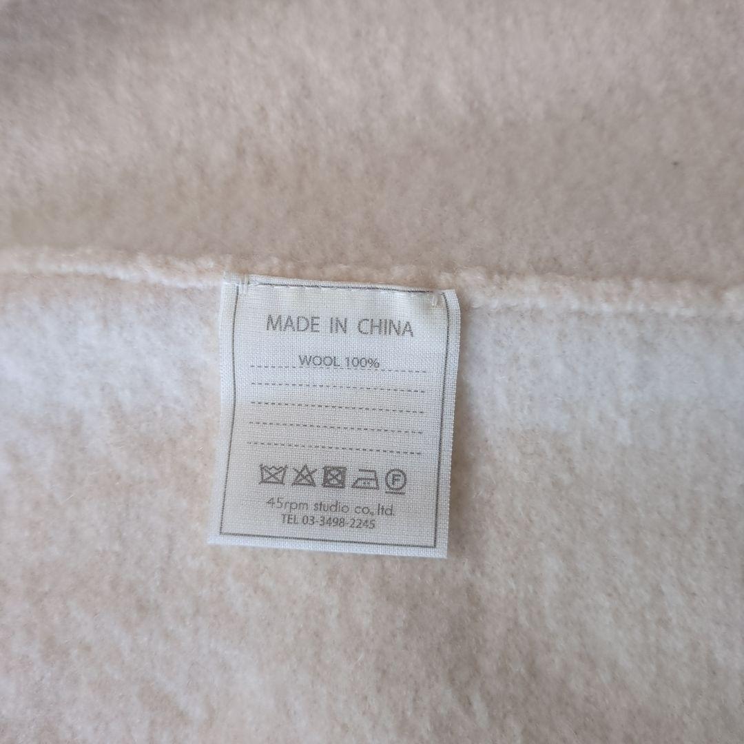 45R 縮絨ニットのPラップジャケット