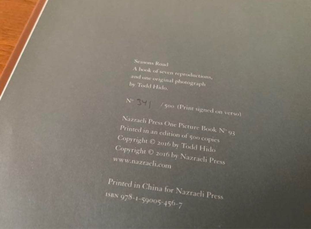 Seasons Rord Todd Hido トッドハイド