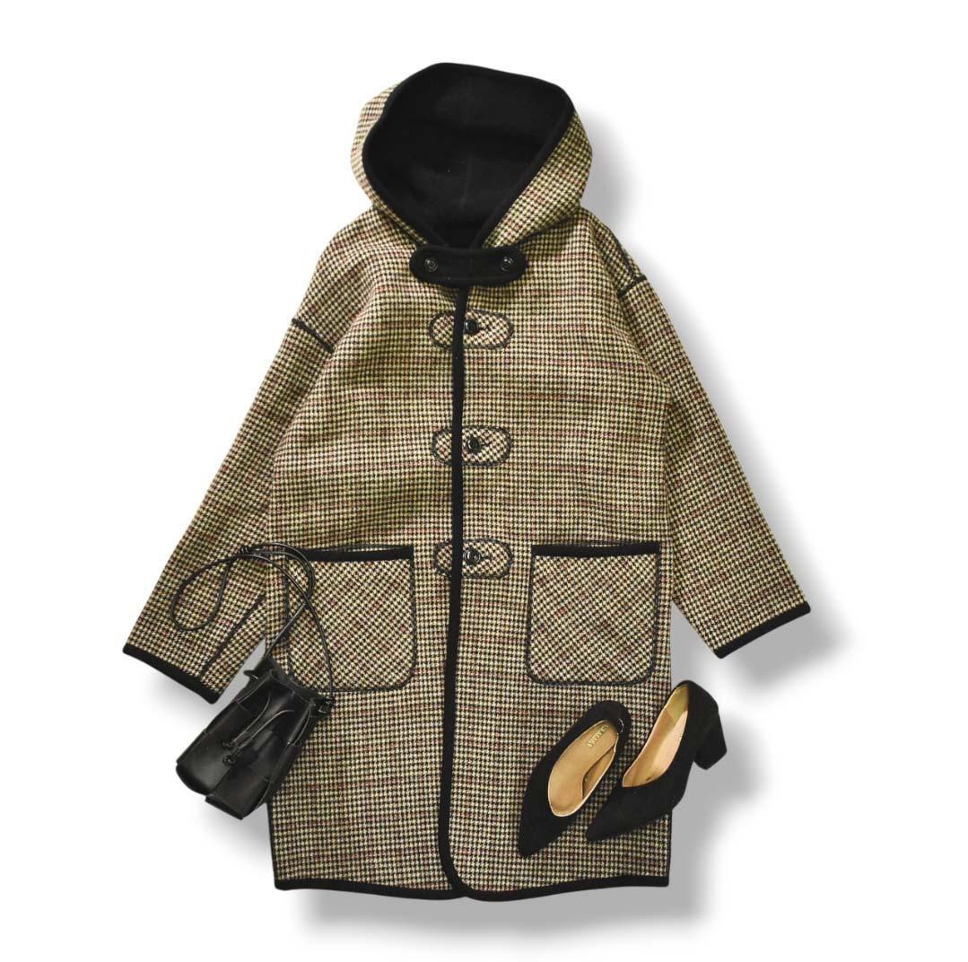 【上質】 日本製 ルボー Le Beau リバーシブル ウールコート ♪