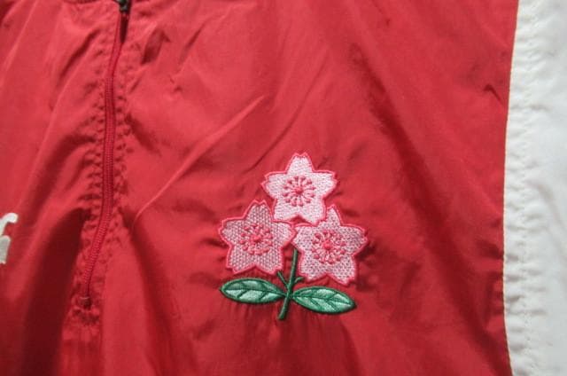 日本代表ラグビー背中ビッグロゴ日本製ナイロンパーカ（桜）カンタベリー