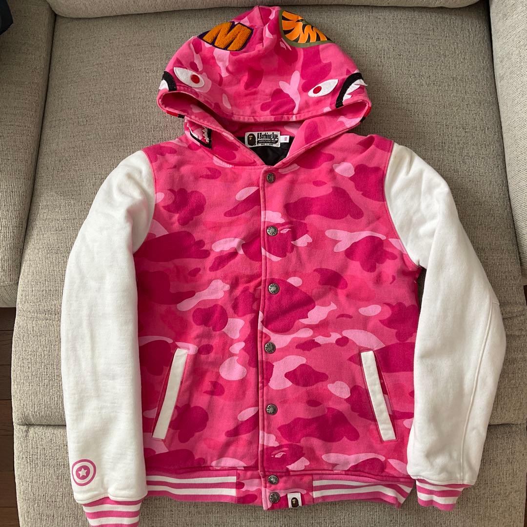 本日限定！特価！A Bathing Ape ピンク迷彩パーカー XS 正規品