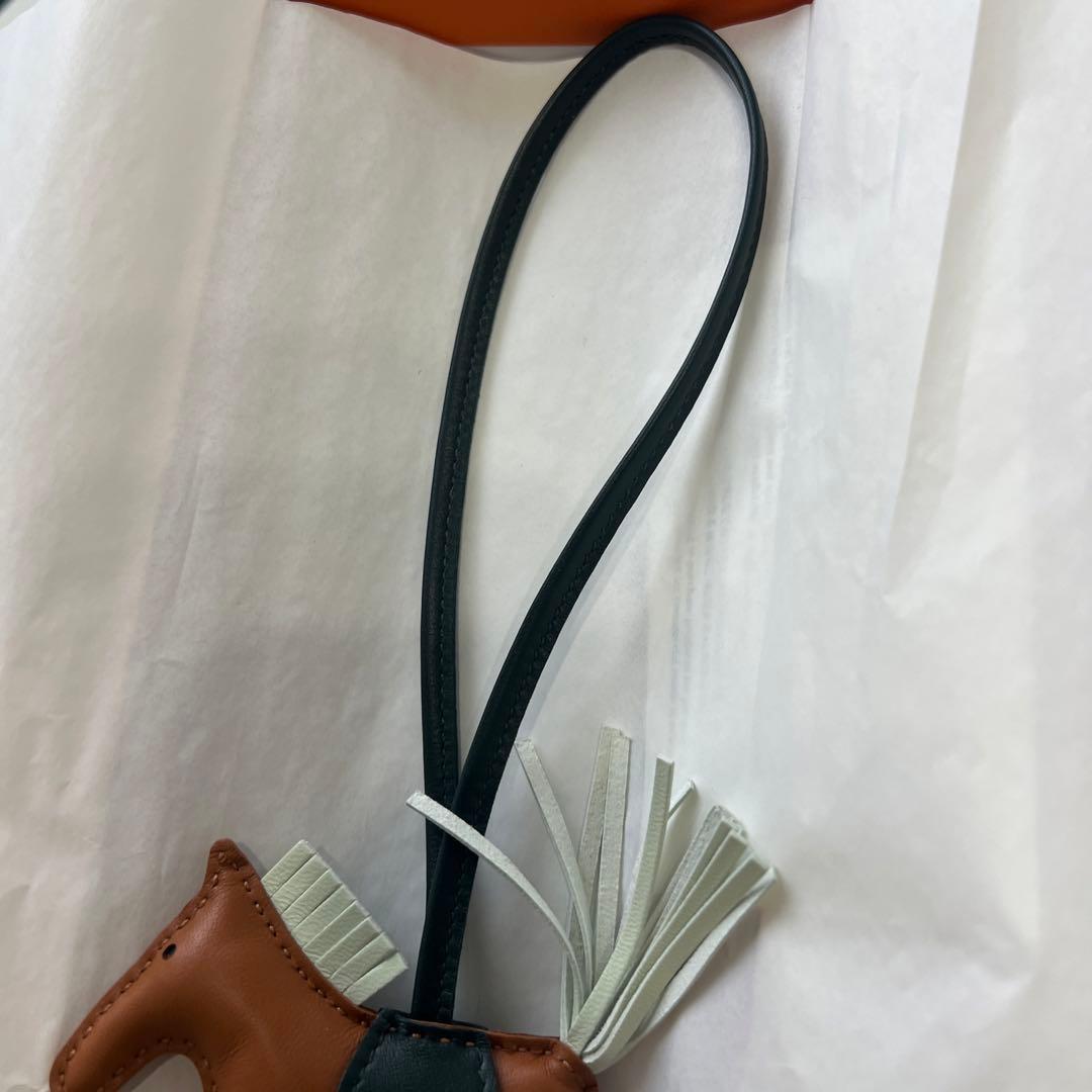 エルメス　ロデオ　ブラウン　深い緑　ホワイト　グリーン