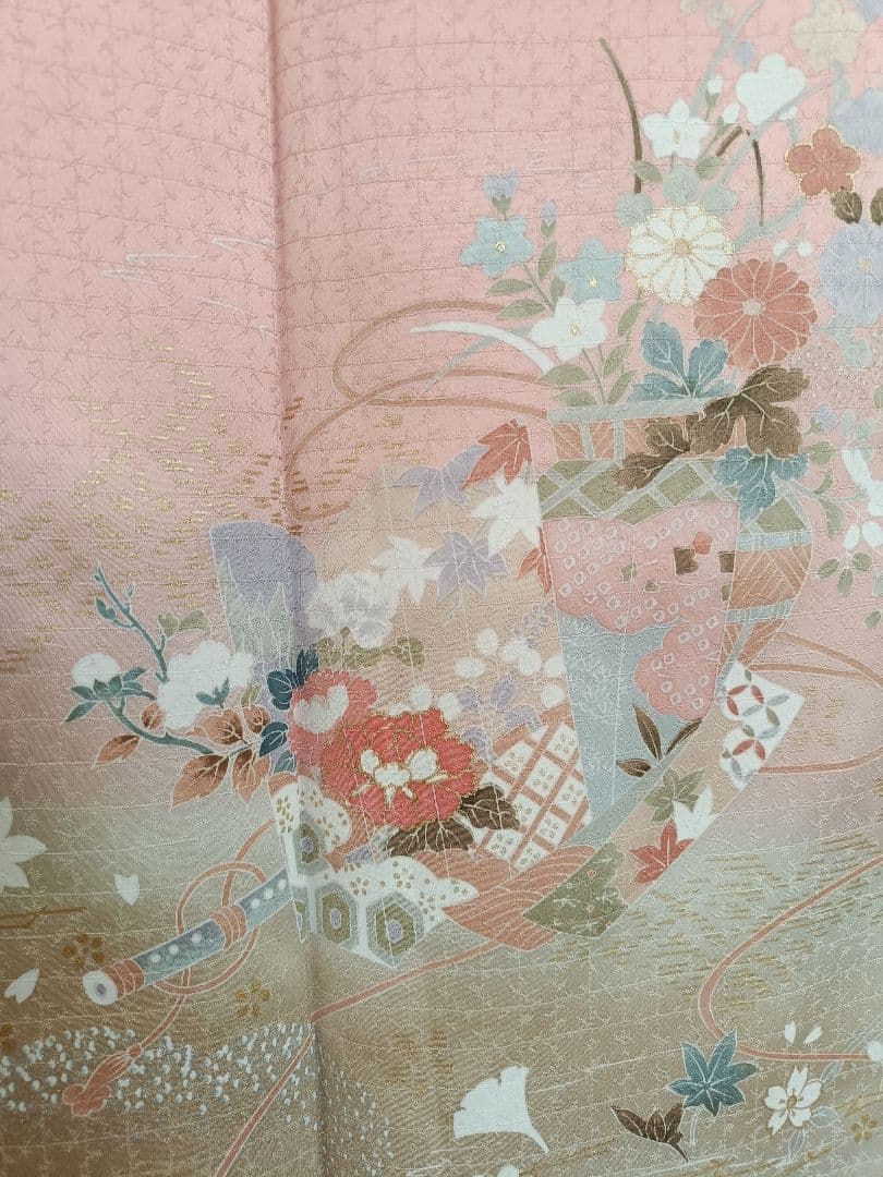 正絹訪問着　フルセット　4点　宮参り　七五三　入学式　卒業式