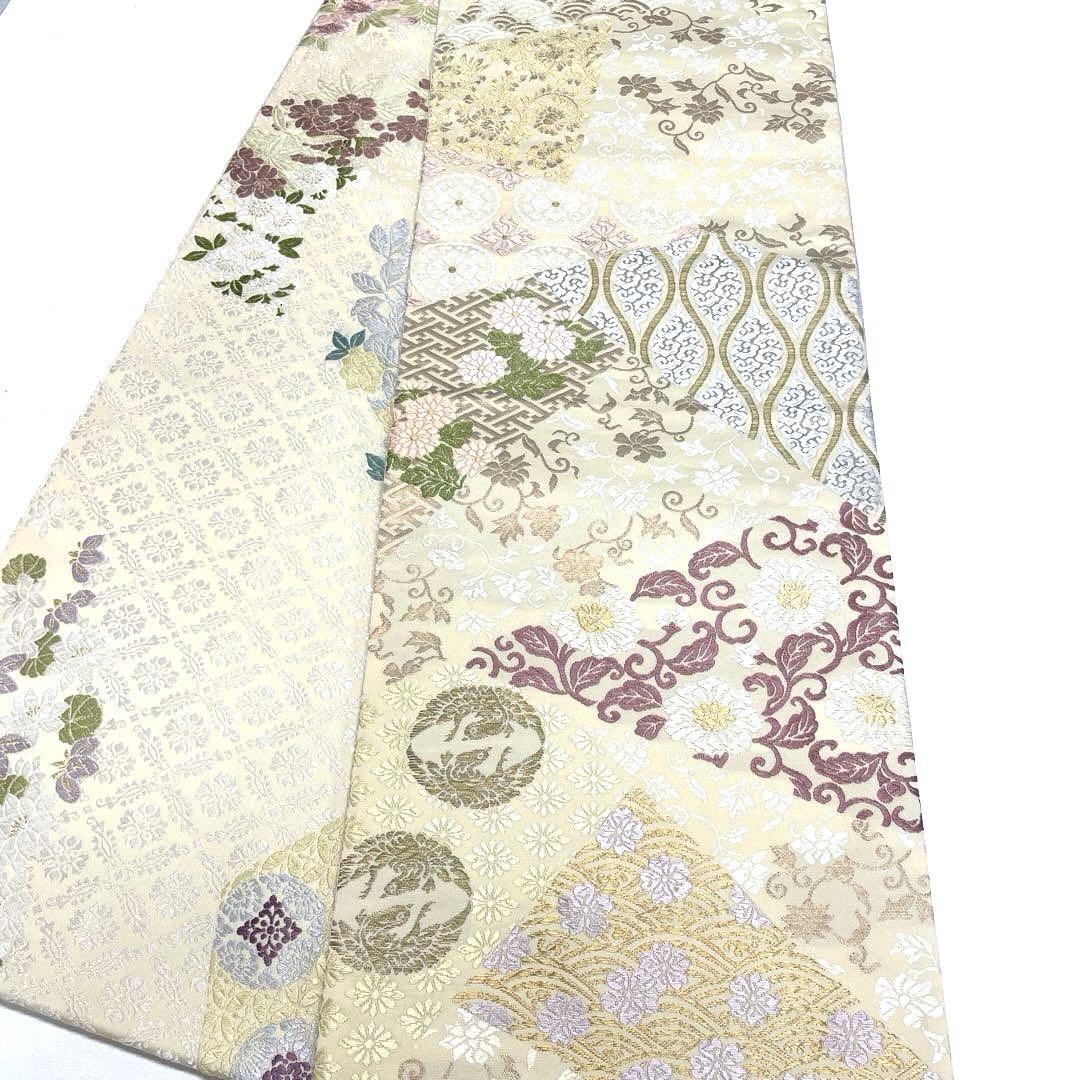 専用帯5083 ●さが美扱い 高級 正絹 全通全景 御印華唐織 両面全通 袋帯