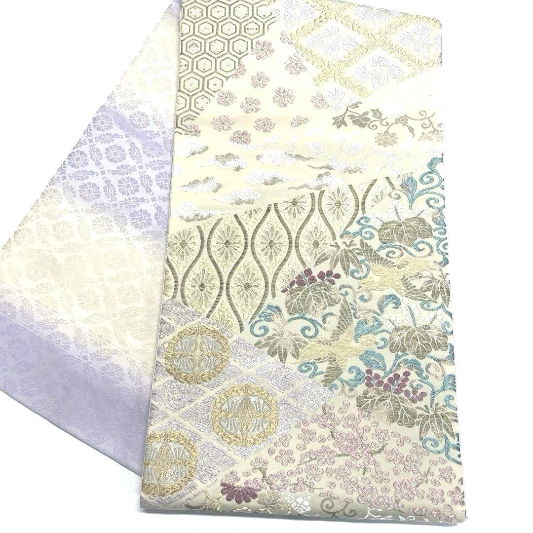 専用帯5083 ●さが美扱い 高級 正絹 全通全景 御印華唐織 両面全通 袋帯