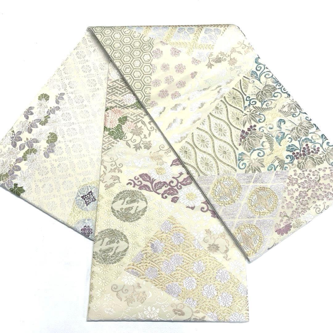 専用帯5083 ●さが美扱い 高級 正絹 全通全景 御印華唐織 両面全通 袋帯