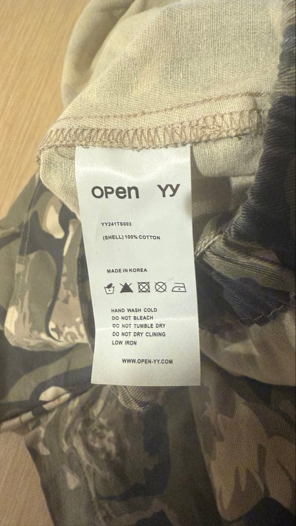 Open yy カモフラージュ カーゴパンツ