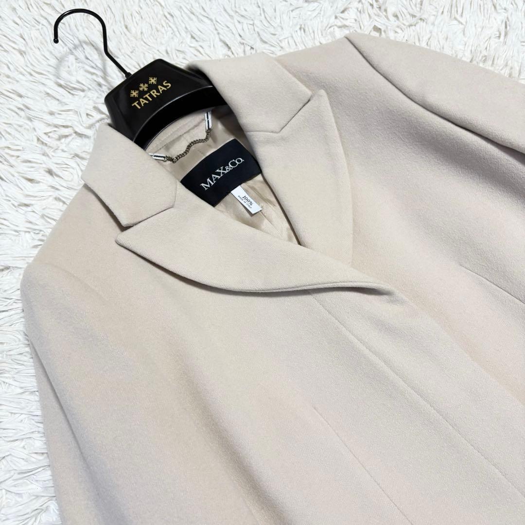 近年モデル✨美品 MaxMara MAX&Co チェスターコート カシミヤ 40