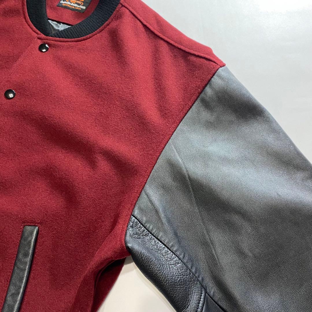 SKOOKUM スクーカム スタジャン リアルレザー ワイン エンジ ボルドー