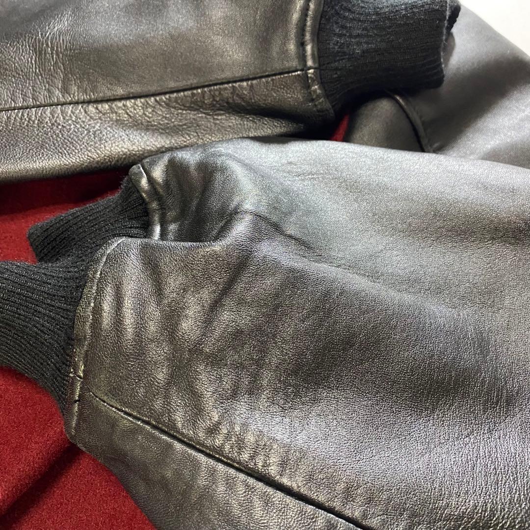 SKOOKUM スクーカム スタジャン リアルレザー ワイン エンジ ボルドー