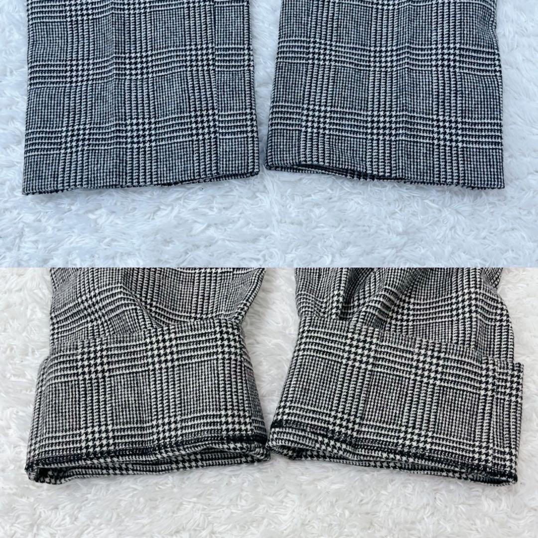 美品 EDIFICE グレンチェック スーツセットアップ 千鳥格子 グレー