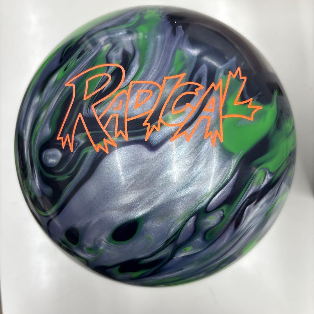 ZIG ZAG ボウリングボール 15LB ブラック/シルバー/ライム