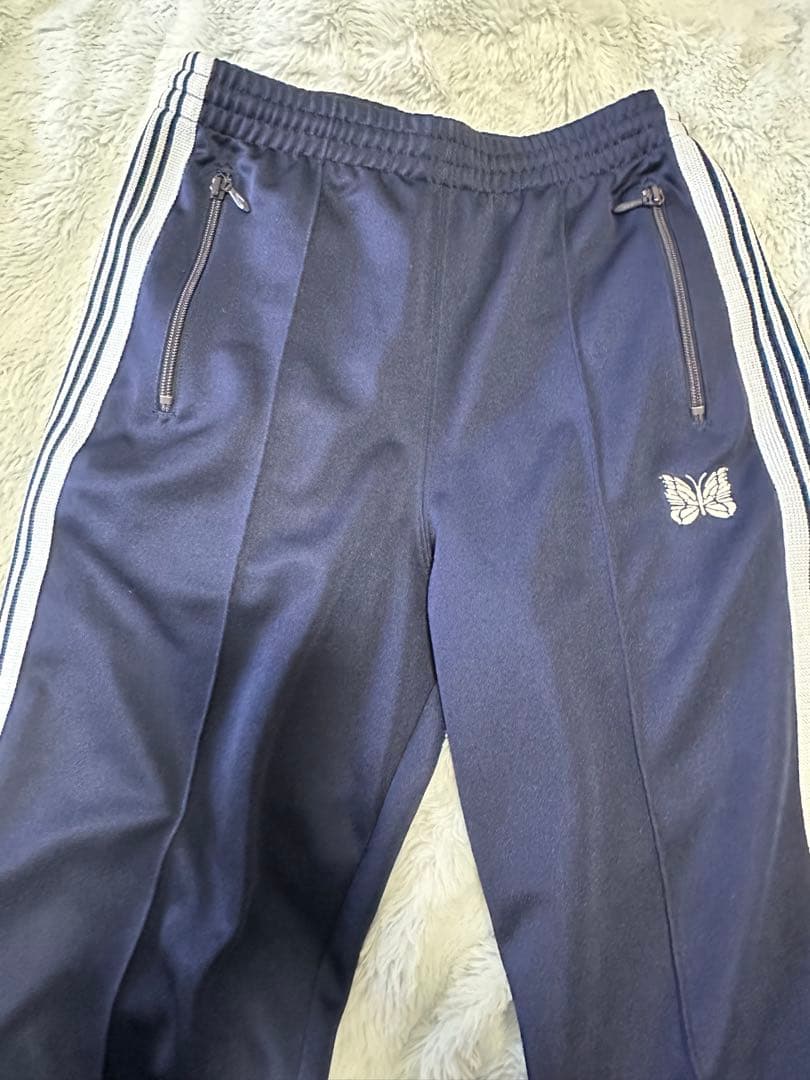 Needles ストレート ネイビー×水色 XS