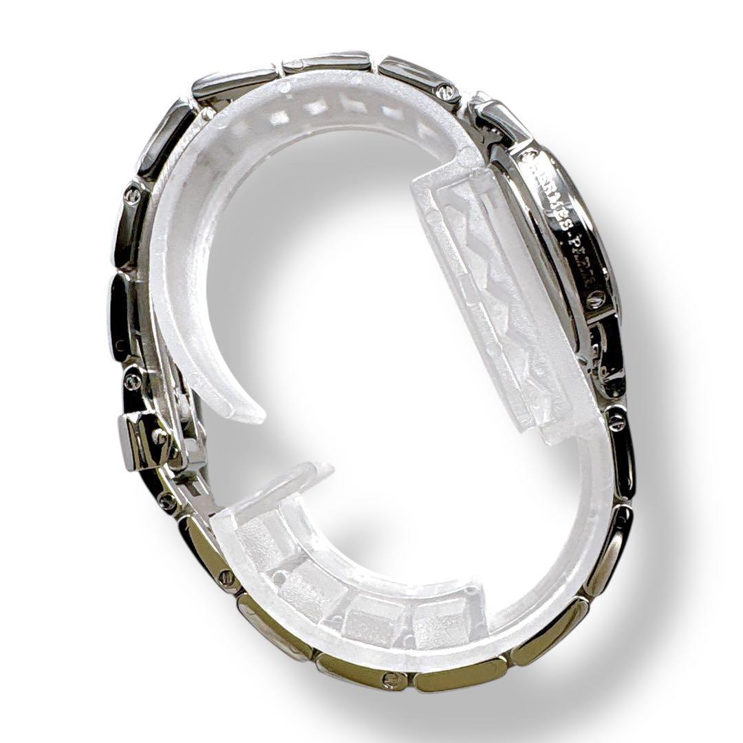 エルメス クリッパー CL4.210 Dバックル ホワイト 白 レディース 時計