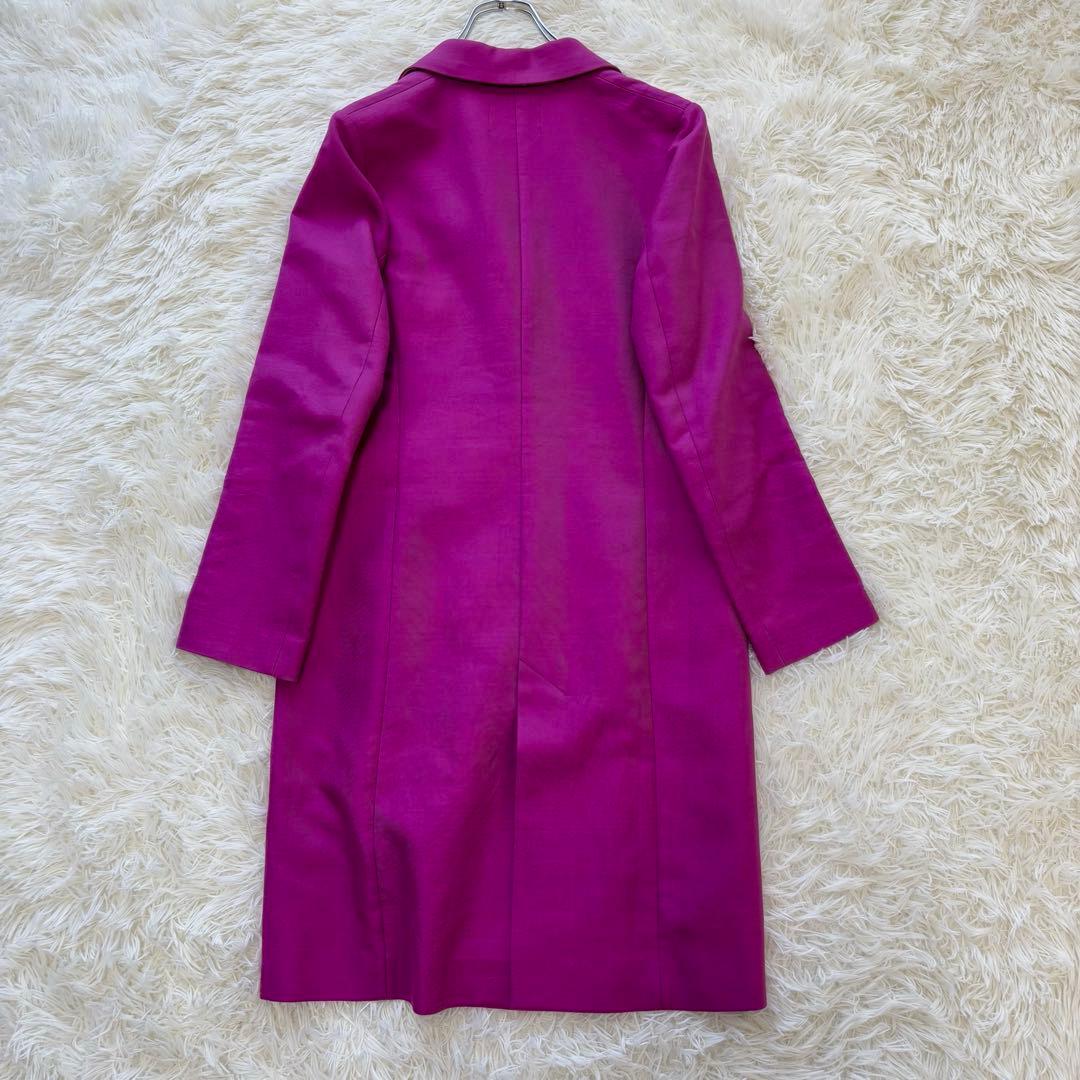 PS PaulSmith✨チェスターコート　裏地チェック　ロング丈　ピンク　現行