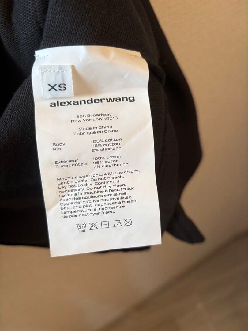 【新品】Alexander wang アレキサンダーワン クロップド丈トップス