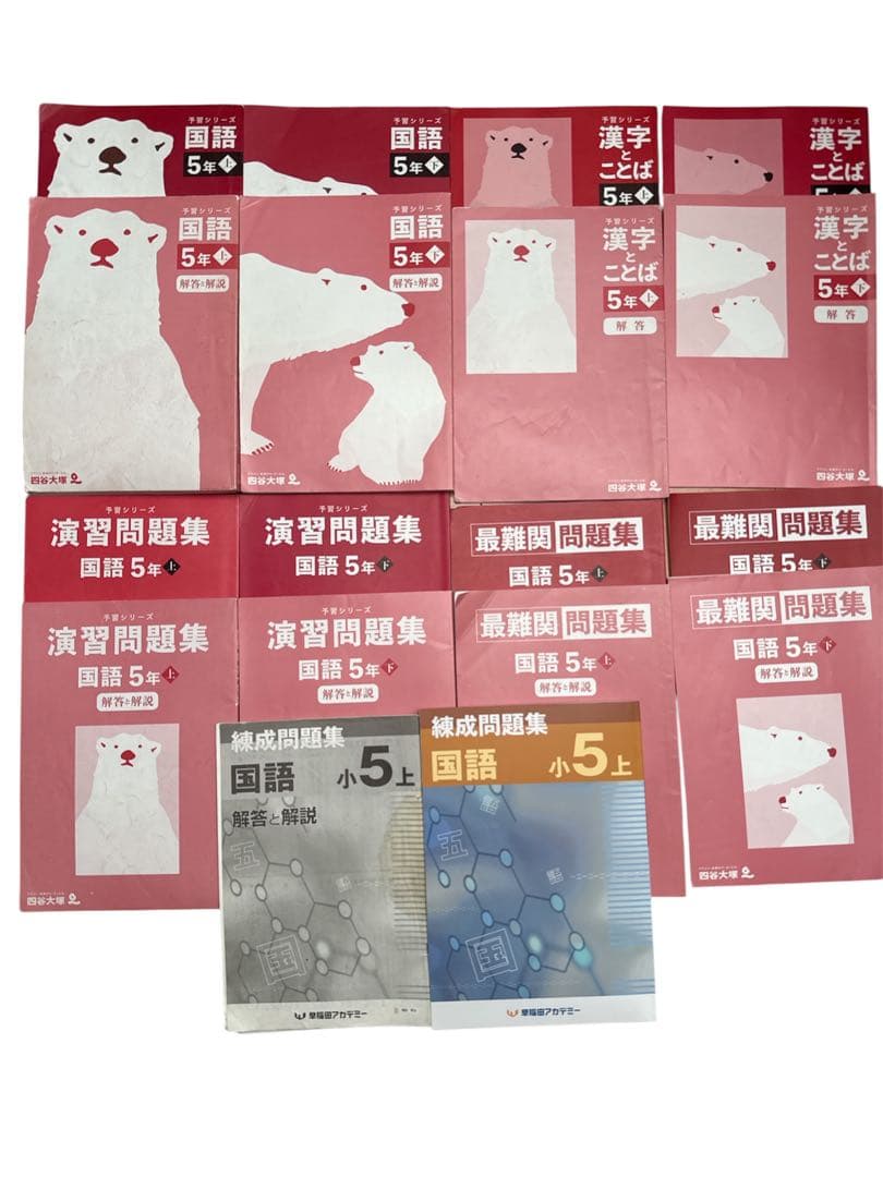 (書き込みなし)5年国語予習シリーズセット