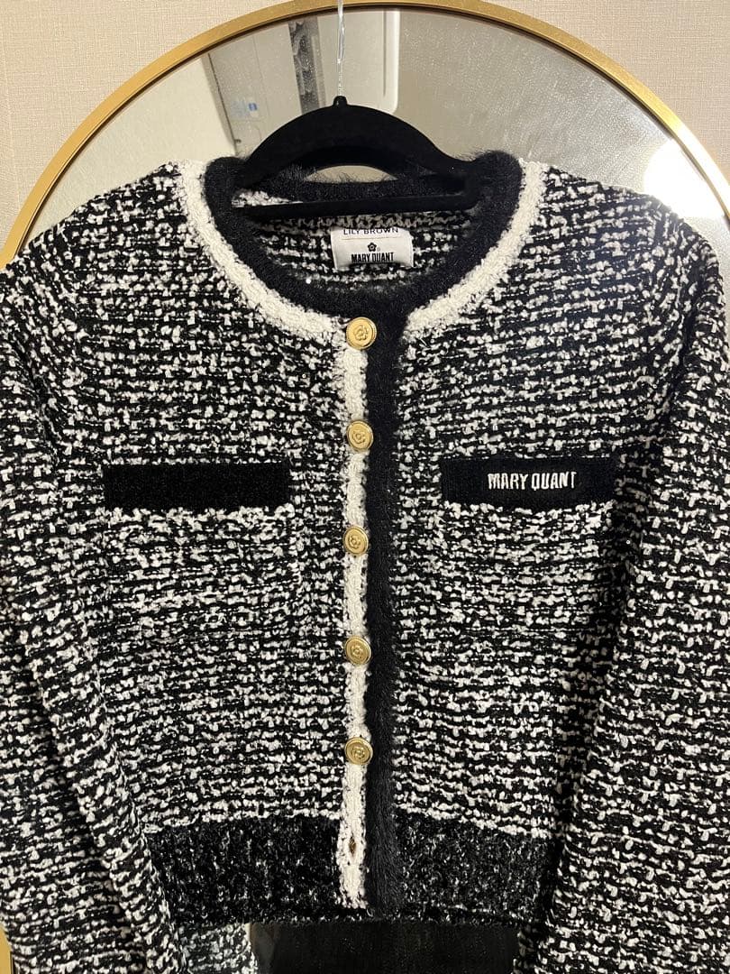 2025 リリーブラウン ツイードニットジャケット　新品