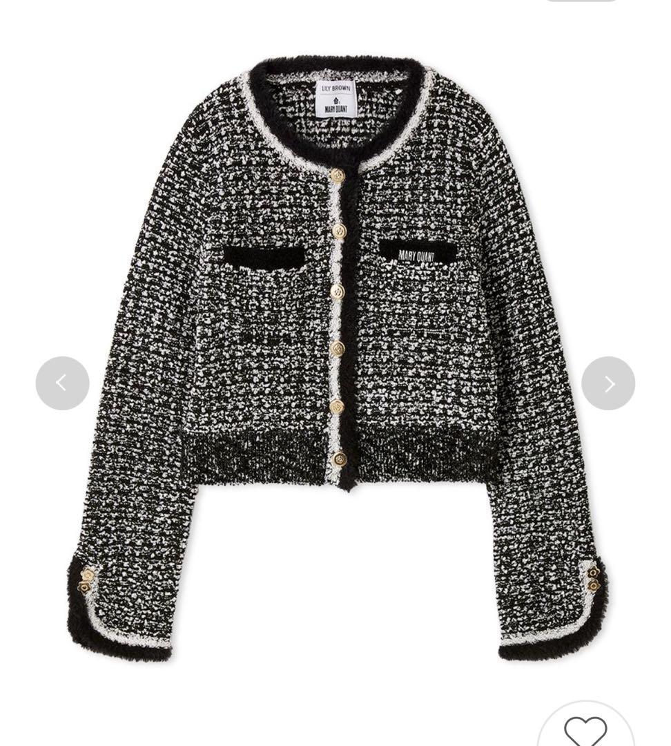 2025 リリーブラウン ツイードニットジャケット　新品