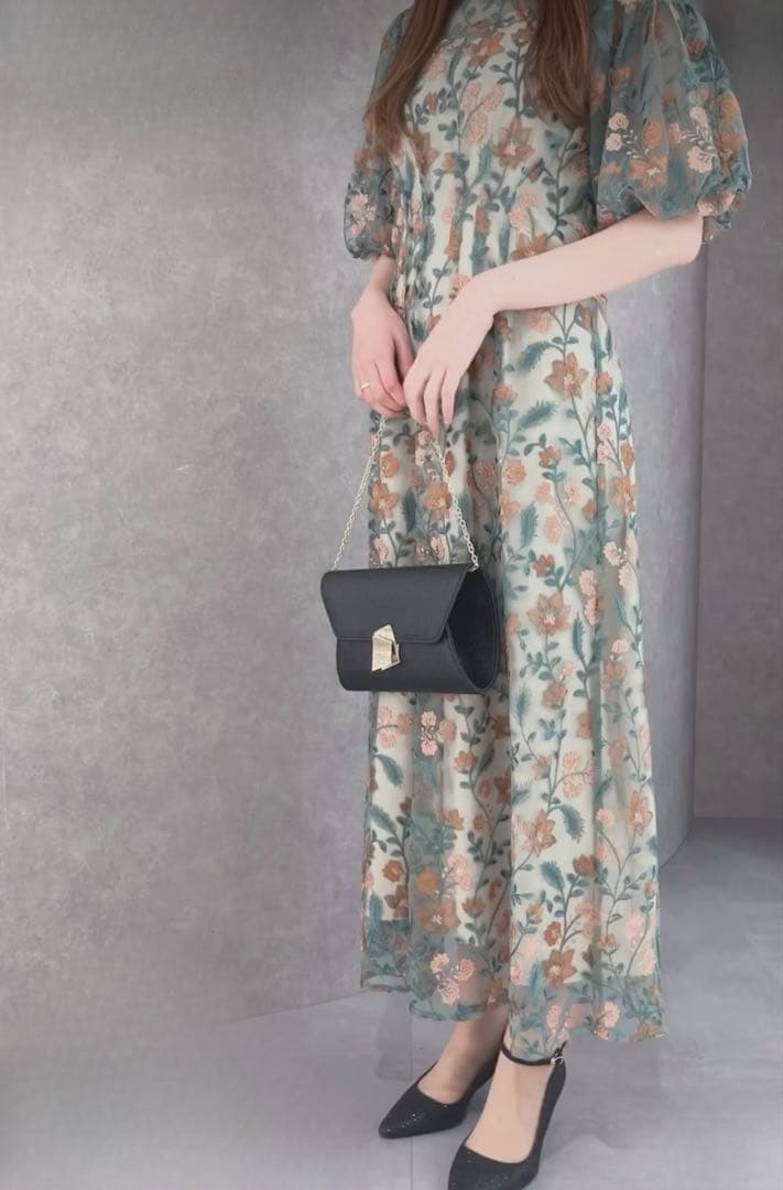 a.r.azalearose ブルーミーフラワードレス