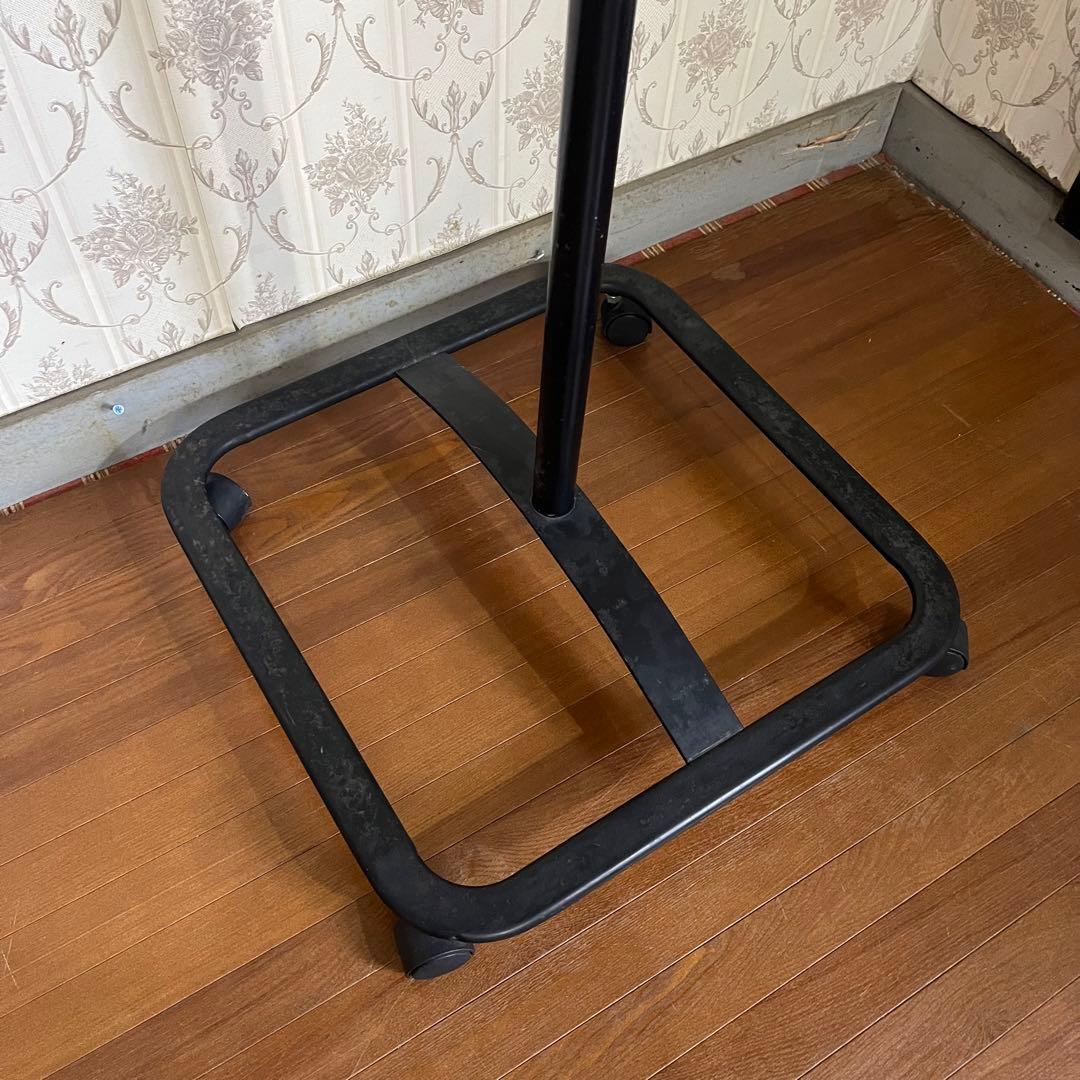 【アンティーク】アイアンフレーム 回転式ハンガーラック 古道具 昭和レトロ