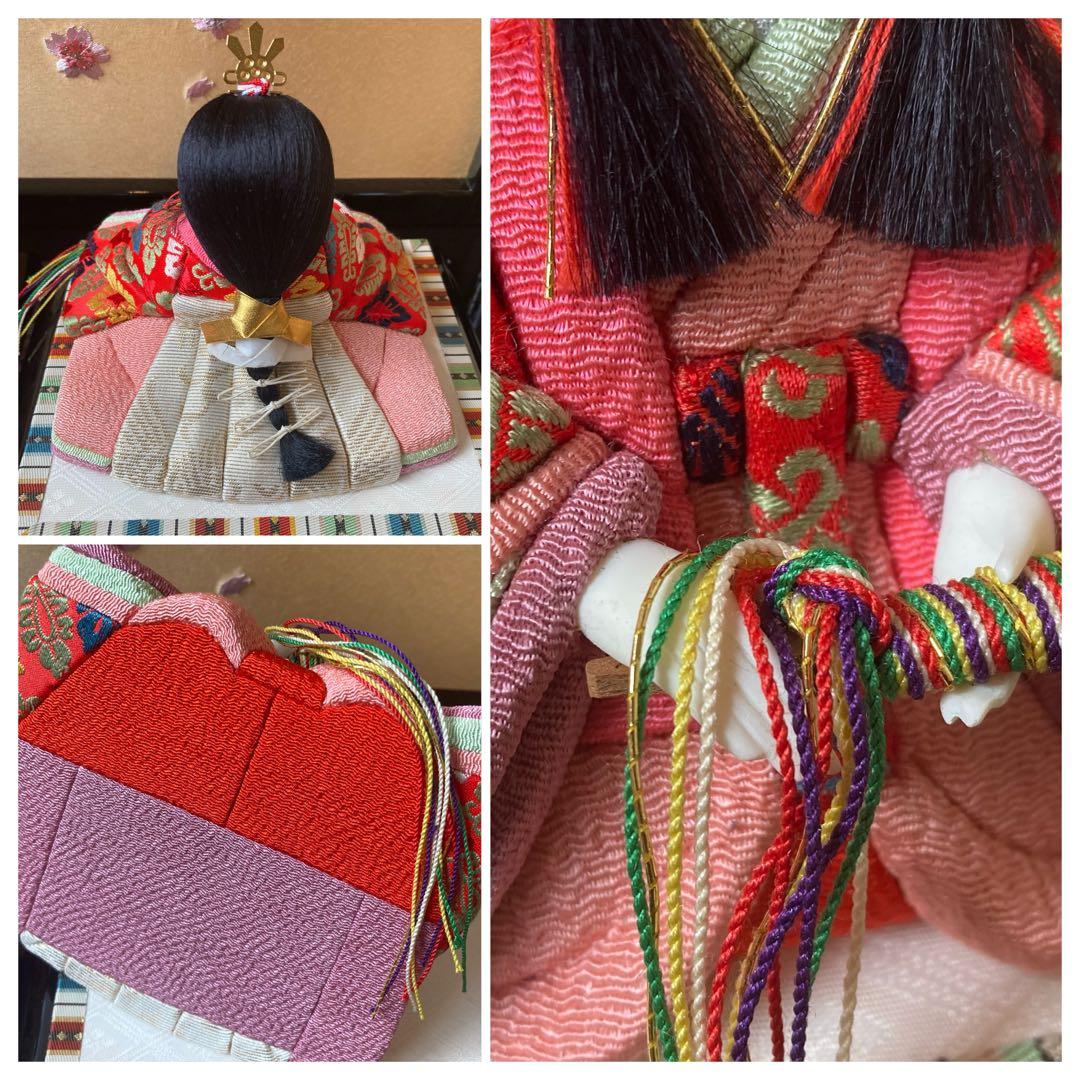 原孝洲 雛人形 お雛様 木目込み 人形 親王飾 菜花雛 コンパクト 雛祭り