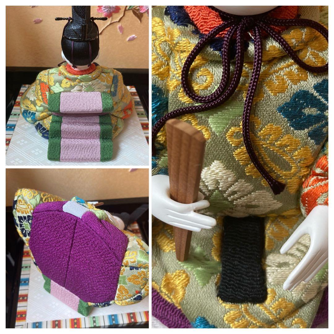 原孝洲 雛人形 お雛様 木目込み 人形 親王飾 菜花雛 コンパクト 雛祭り