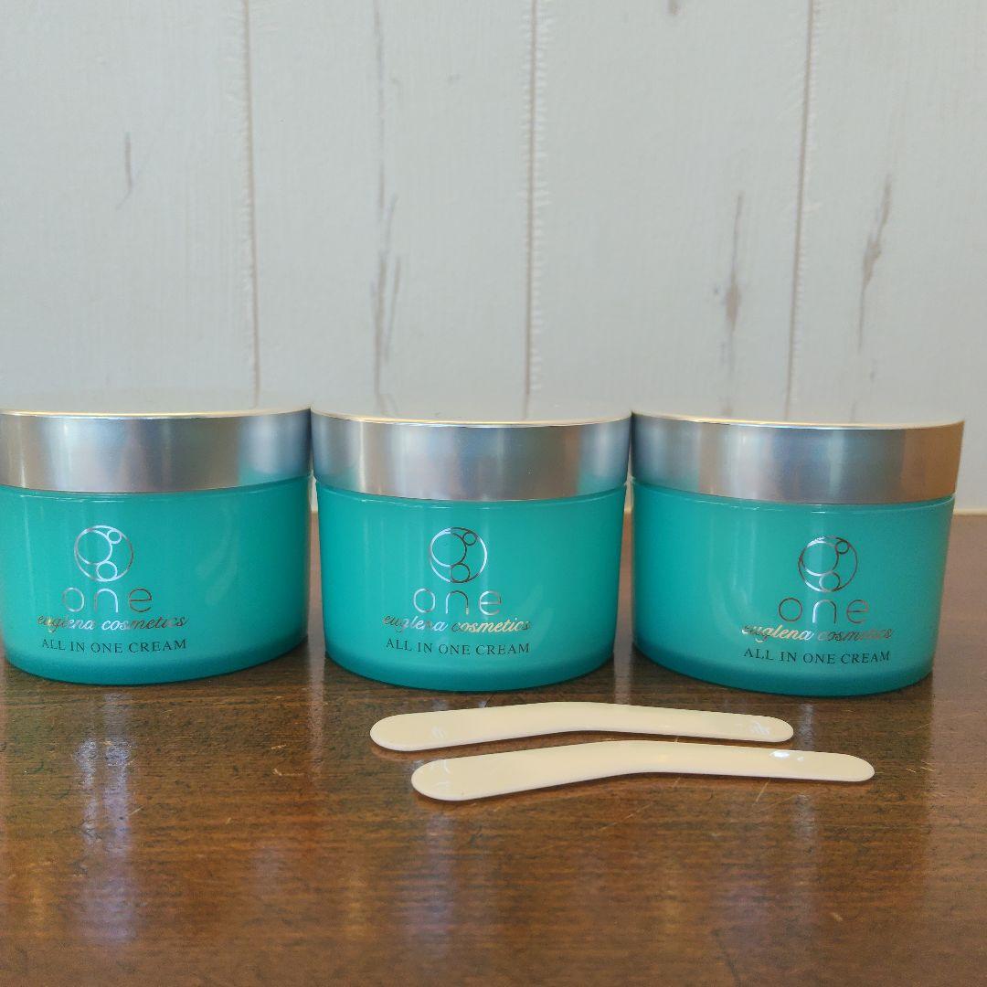 【新品未使用】ユーグレナ one オールインワンクリーム ST a 80g×3