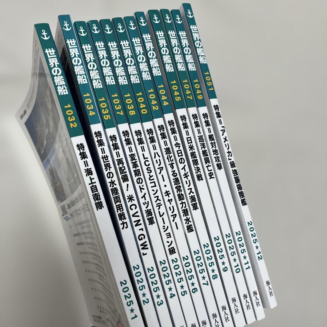 世界の艦船 2025年　１〜１２月号