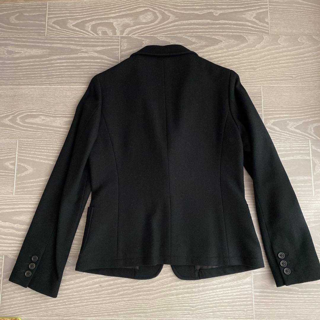 MARGARET HOWELL ブラック ヘリンボーン テーラードジャケット S