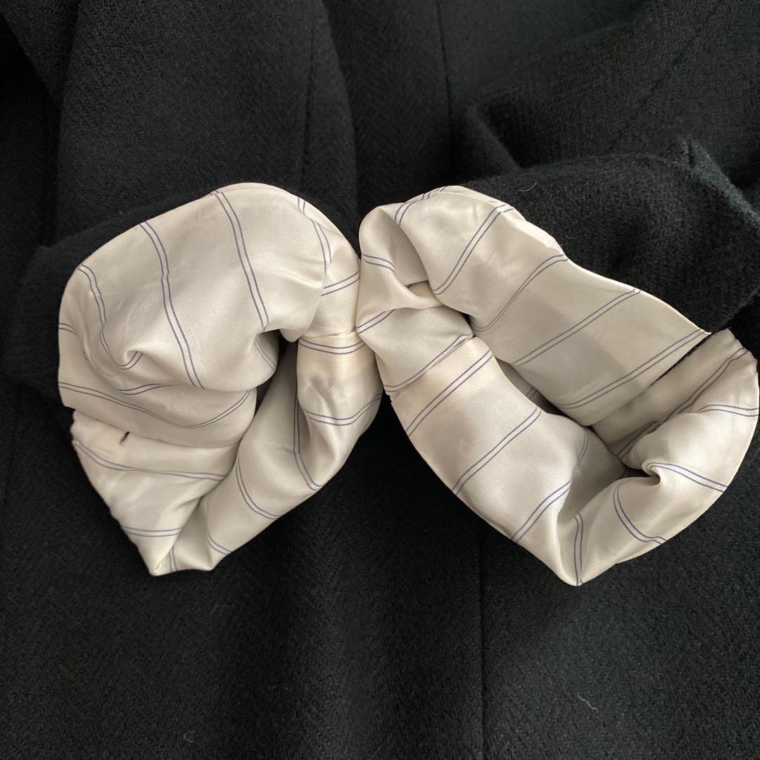 MARGARET HOWELL ブラック ヘリンボーン テーラードジャケット S