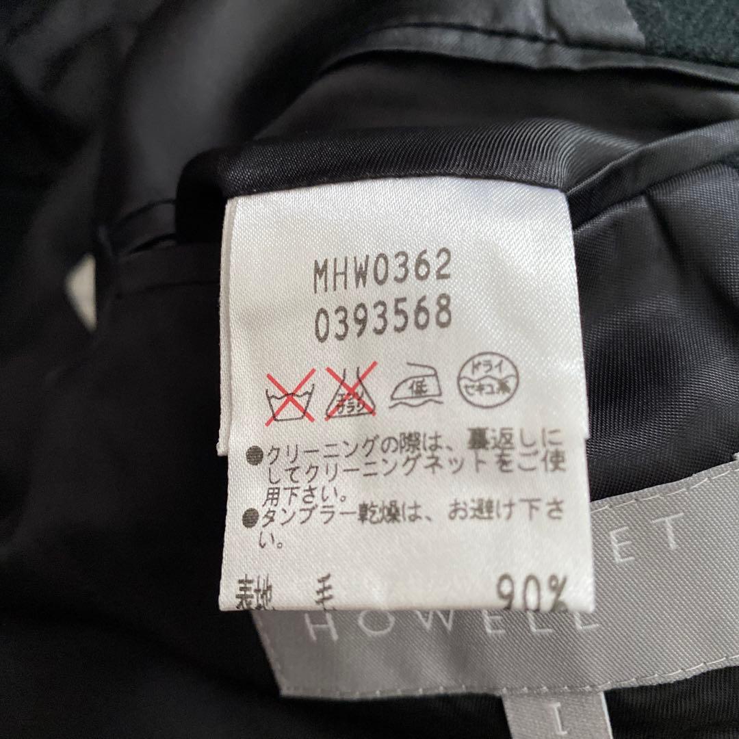 MARGARET HOWELL ブラック ヘリンボーン テーラードジャケット S