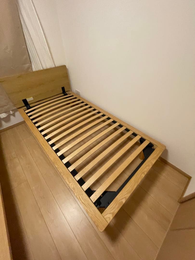 無印良品 シングルベッドフレーム オーク突板