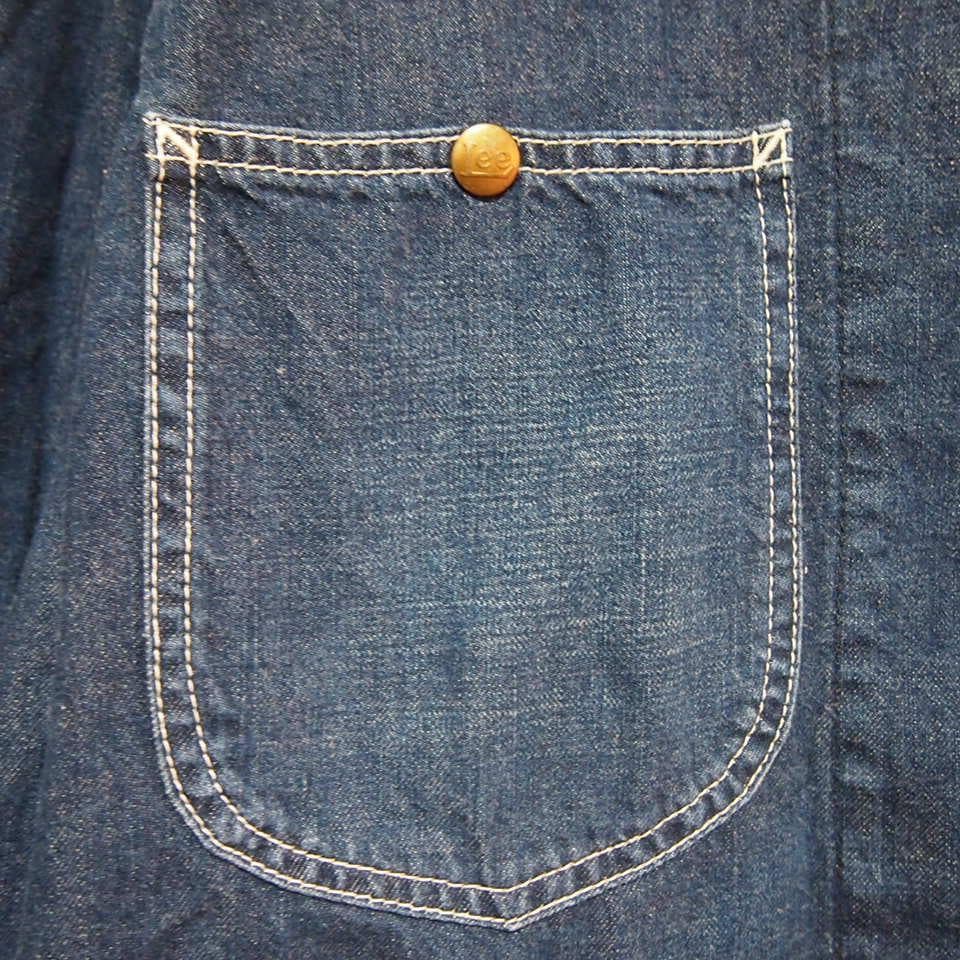 【ハウスマーク★Lサイズ】Lee 91-J　カバーオール　インディゴ ブルー