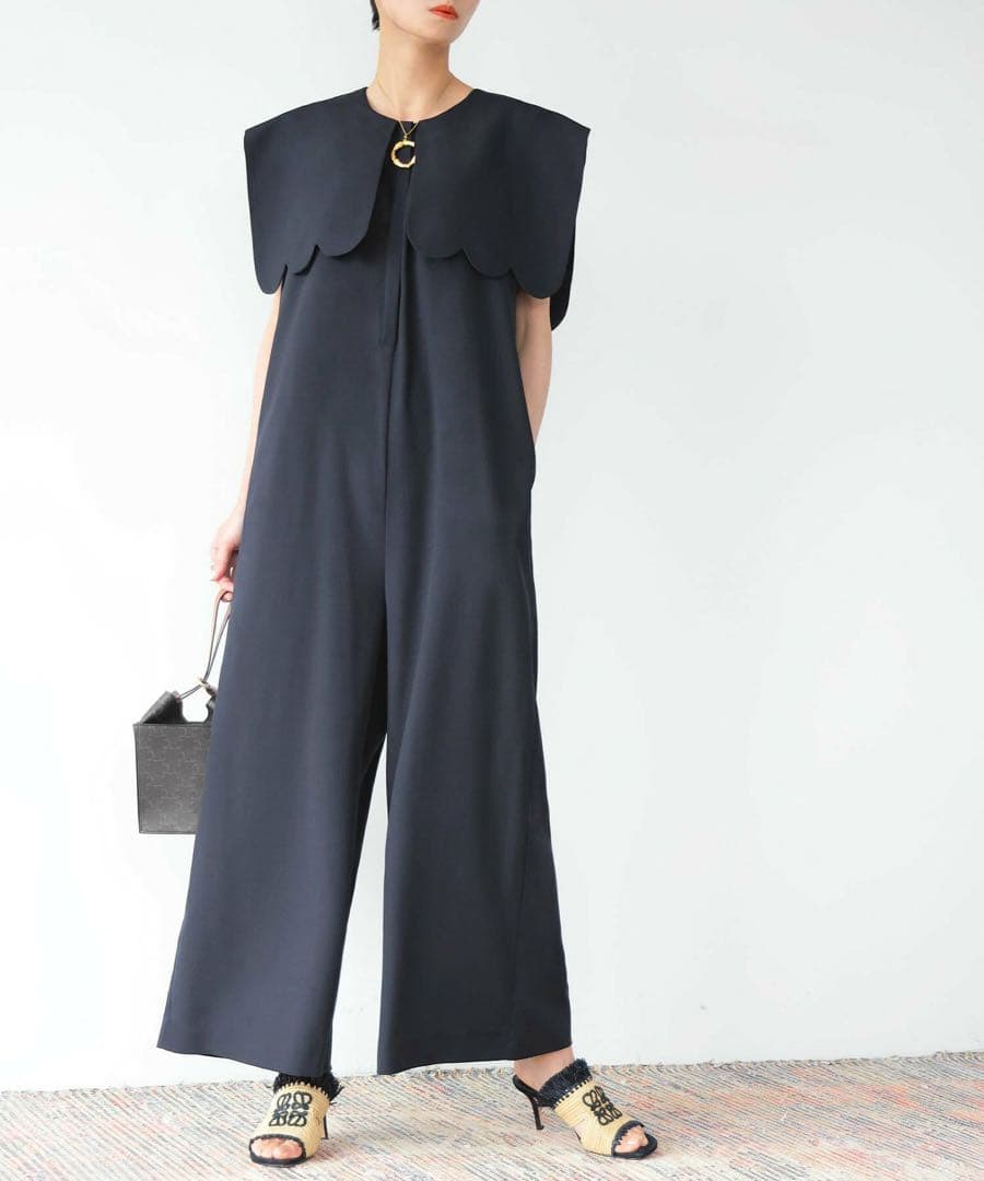 ELFRANK エルフランク オールインワン スカラップ ネイビー