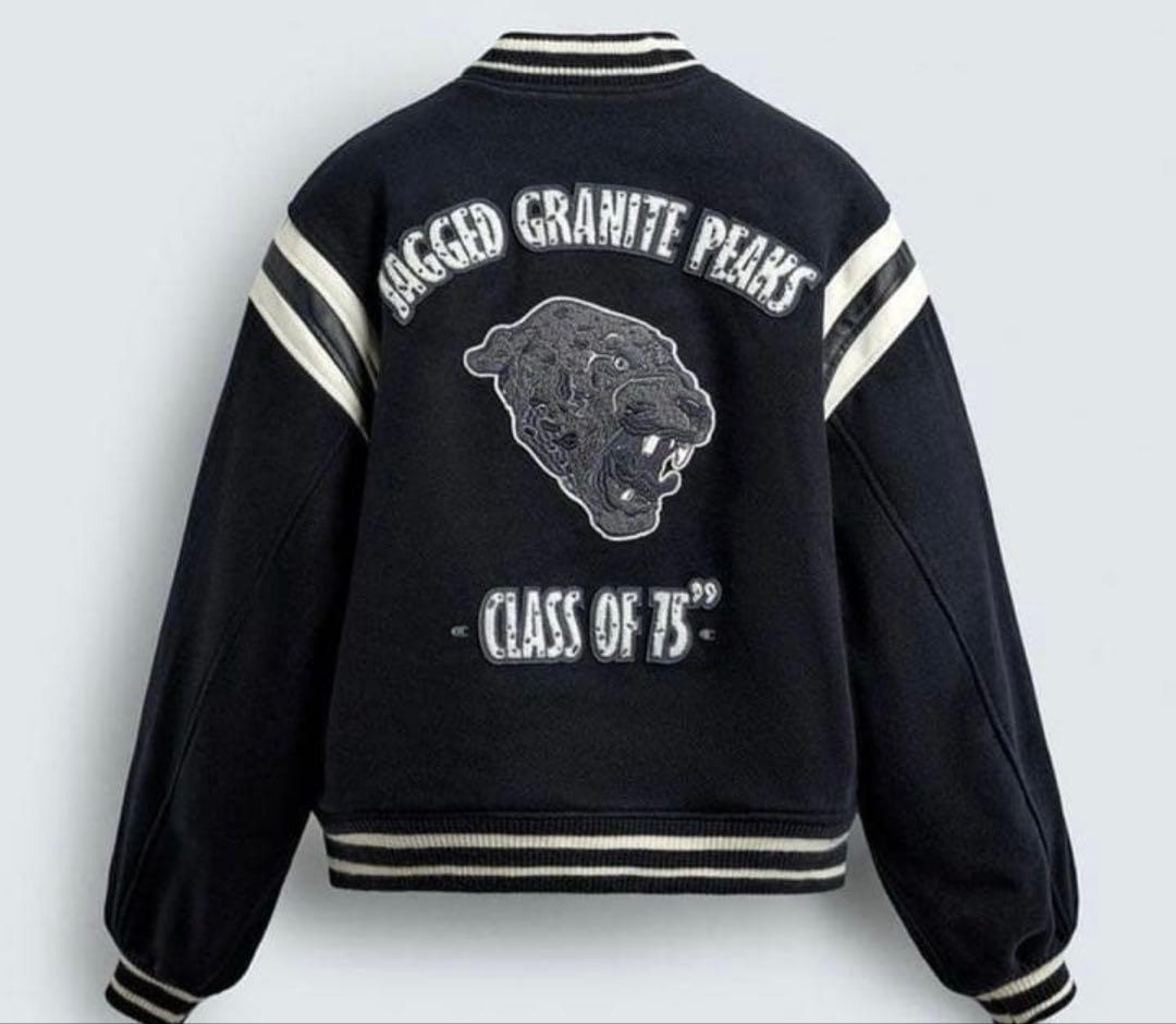 チャンピオン ZARA キルティングボンバージャケット　スタジャン