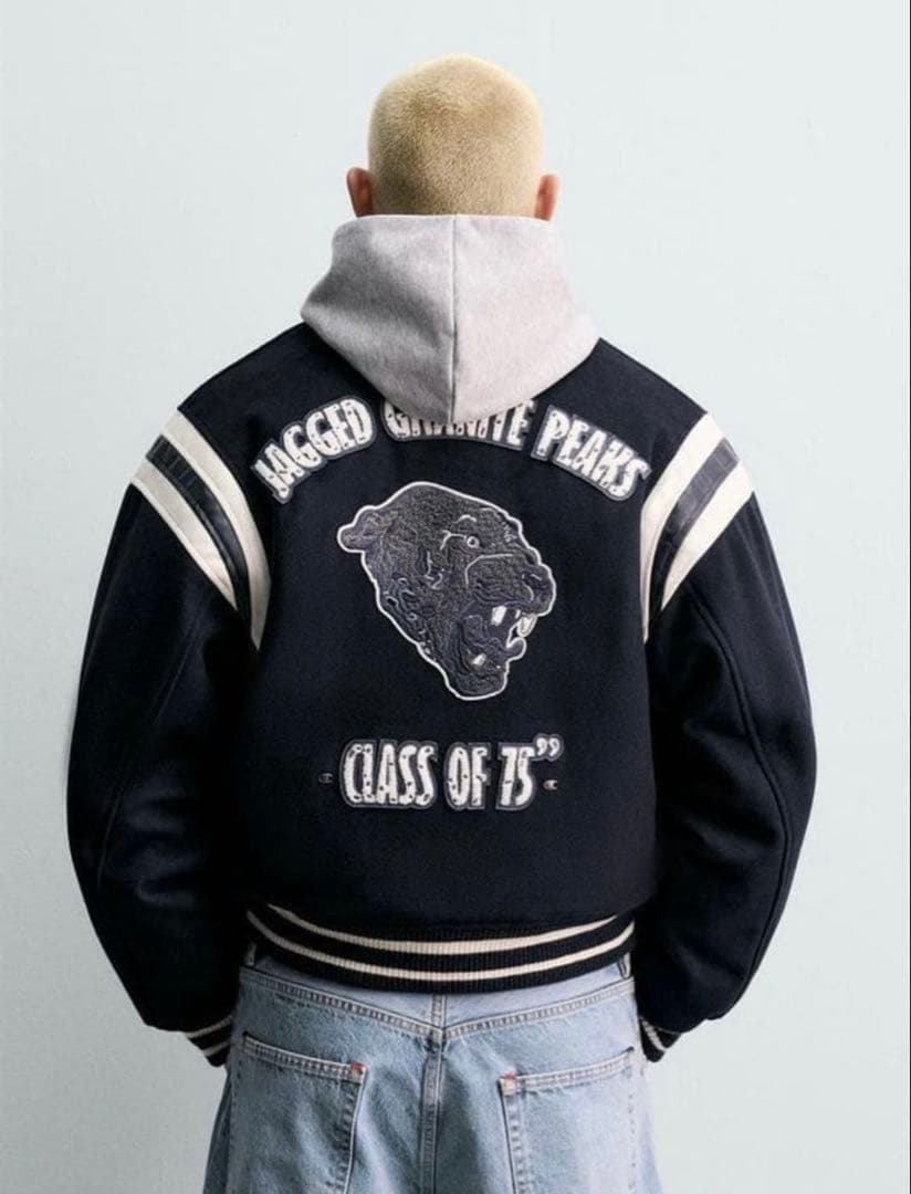 チャンピオン ZARA キルティングボンバージャケット　スタジャン